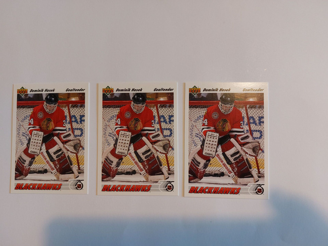 1991-92 Upper Deck #335 Dominik Hasek RC (3kpl)