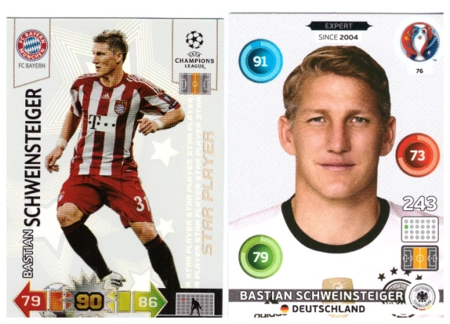 2 x BASTIAN SCHWEISNSTEIGER Saksa, Bayer Munchen, Jalkapallo