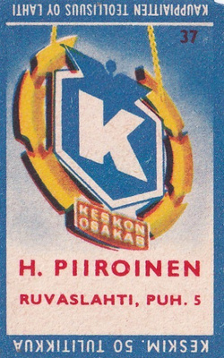 Ruvaslahti. H. Piiroinen  , Kesko 37   6/10