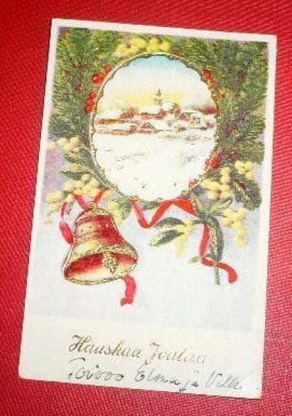 Joulunkello ympäröi joulunmaisemaa   (K6)