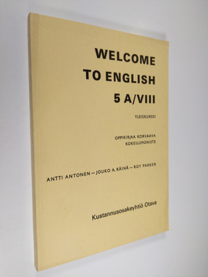 Welcome to English 5A/8