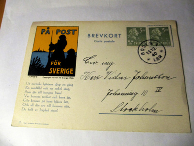 På Post för Sverige - 1940