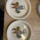 Kermansavi Nallet ja linna lastenlautaset, 2 kpl (harvinaise - pikkukuva 1