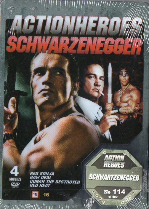 Actionheroes schwarzenegger	(75 209)	UUSI	-FI-	Steelbox,	DVD