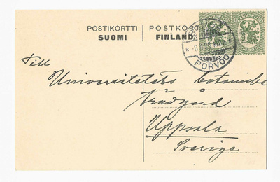 # 23903 # Kortti Porvoo > Ruotsi - 1928