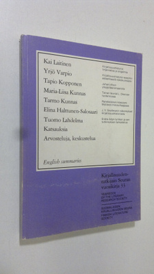 Kirjallisuudentutkijain seuran vuosikirja 33