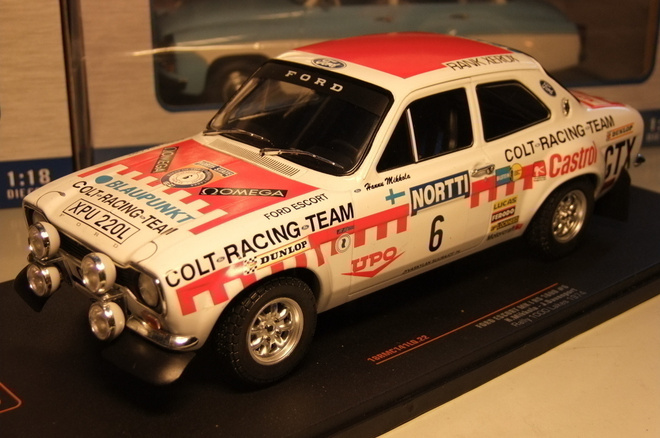 Ford escort mkI RS 1600 -74 H.Mikkola 1:18 ALE!