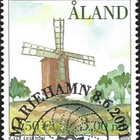 Åland 2001 Tuulimyllyt 3,00 mk EP alareuna LOISTO LaPe 192 - pikkukuva 1
