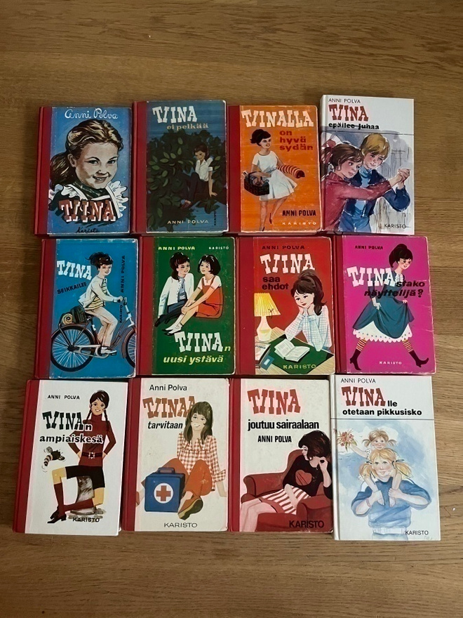 Anni Polva Tiina-kirjoja 3€/kpl