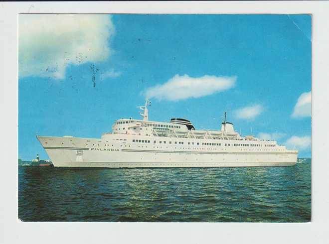 Postikortti, LAIVA  M/S FINLANDIA, Laivaleima