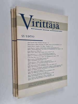 Virittäjä 2-4/1970
