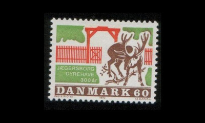 Tanska 495 ** Jægersborgin eläinpuisto 300v (1970)