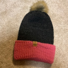 Upea pinkki harmaa tupsupipo hand made - pikkukuva 4