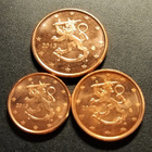 Suomi 1 c, 2 c ja 5 c 2013 UNC - pikkukuva 1