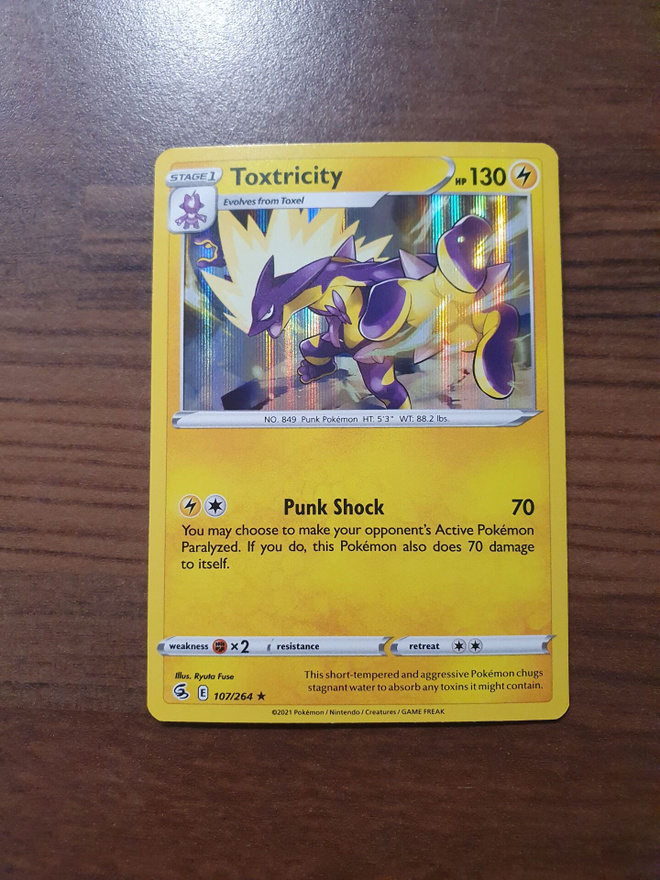 Pokemon Toxtricity 107/264 Holo Rare