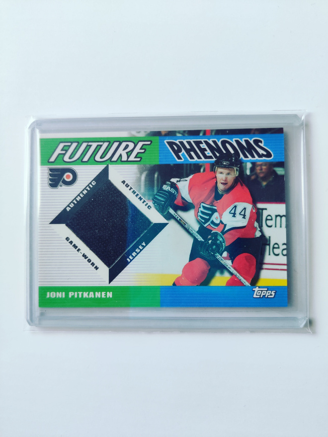 Joni Pitkänen 03-04 Topps Future Phenoms Game-Worn Jersey