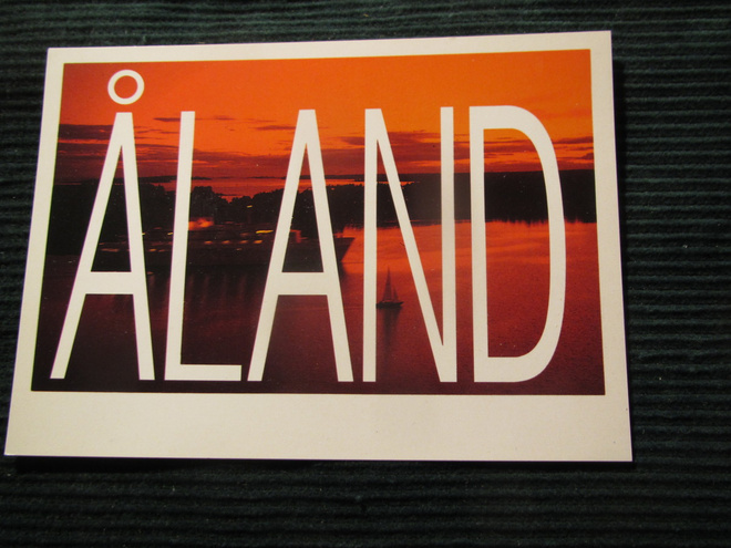 Åland. Laivapostikortti