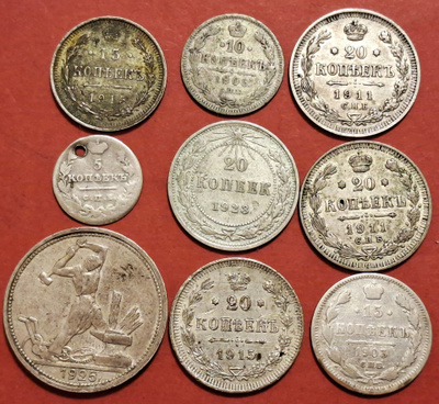 Venäjä 9 x hopeaa: 1824, 1903, 1905, 1911...1923, 1926 (KD4)