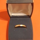 Kultasormus 18K 750 halk. 20mm ei kaiverruksia - pikkukuva 3