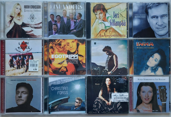 SUOMI POP & ISKELMÄÄ 12 CD-LEVYÄ KERRALLA PAKETTIIN