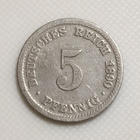 Saksa 5 Pfennig 1890D - pikkukuva 1