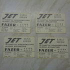 FAZER JET purkkakuvat 4 erilaista/erä 8 - pikkukuva 2