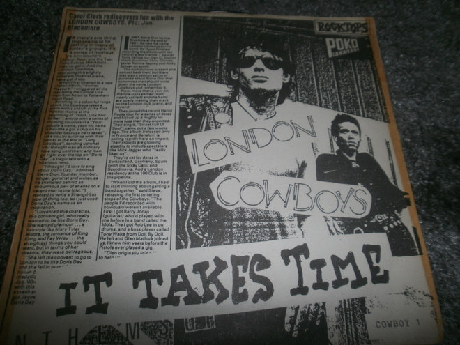 London Cowboys: It Takes Time 7"