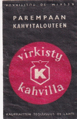 Virkisty K kahvilla  , s72