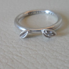 Hopeinen kivisormus Spinning Jewelry koko 15,5 - pikkukuva 1
