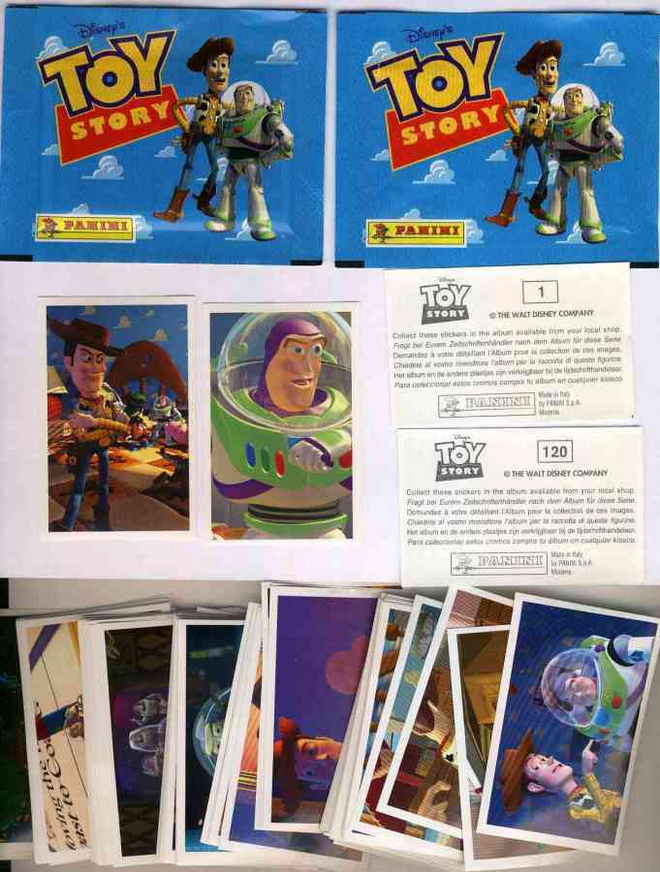 Toy Story keräilykuvat täysi sarja + 2 käärettä !