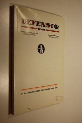 Defensor legis : Suomen asianajajaliiton äänenkannattaja ...