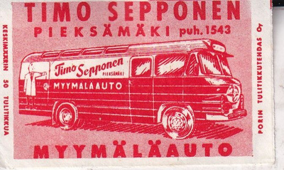 Pieksämäki, Timo Sepponen. Myymäläauto, s99