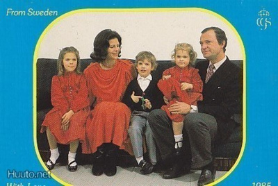 Kung Carl XVI Gustaf, Silvia ja lapset 1985 p171