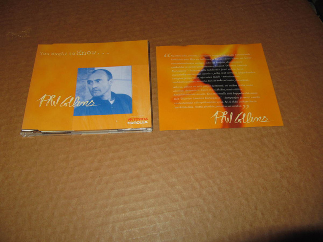 Phil Collins CD You Ought To Know... v.1997 TOYOTA PROMO!