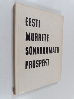 Eesti murrete sonaraamatu prospekt