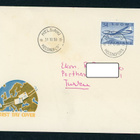 FDC 1958 Yleismerkki Convair Metropolitan 34 mk + tuloleima - pikkukuva 1
