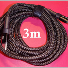 Musta punottu Toocki USB C - PD 60W kaapeli /3m #29691 - pikkukuva 1