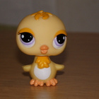 LITTLEST PET SHOP kelta-oranssi TIPU, LINTU #2419 - pikkukuva 1