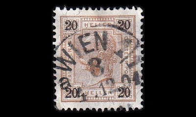 Itävalta 90A o Franz Joseph 20 H lakka (13:12½) (1901)