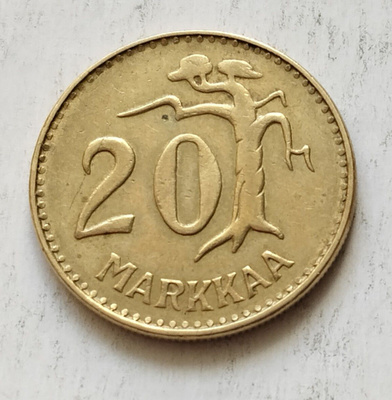 20 mk, circ, v . 1956