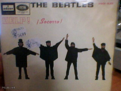 BEATLES - HELP RARE ESPANJA PAINOS EX-/EX- 7'' SINGLE