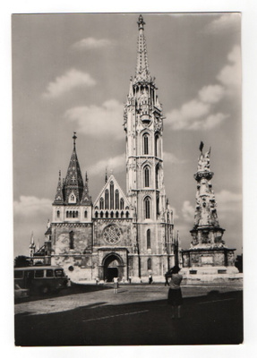 Unkari, Budapest. Matthias kirkko. ISO Kuvakortti.