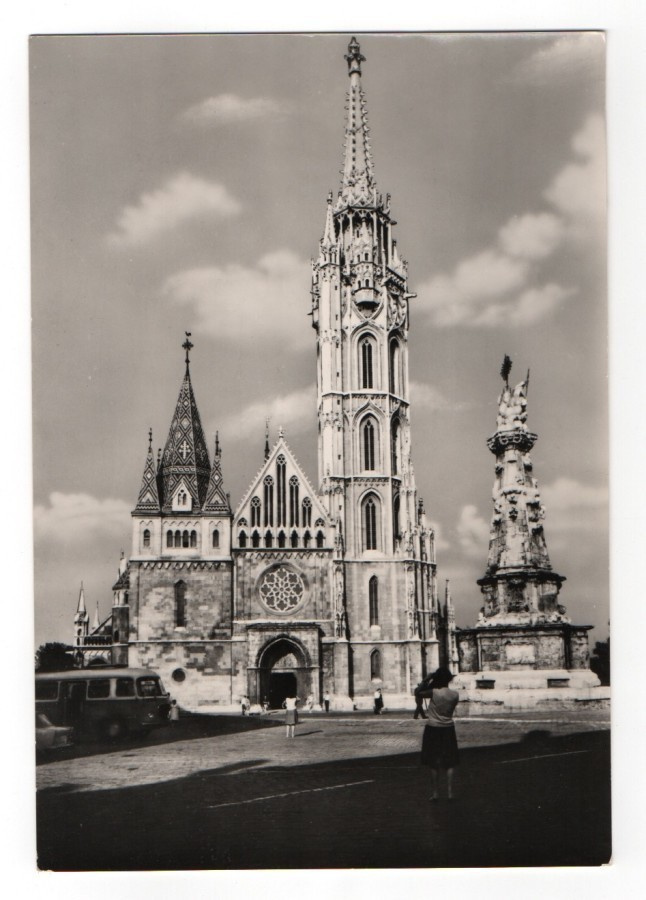 Unkari, Budapest. Matthias kirkko. ISO Kuvakortti.