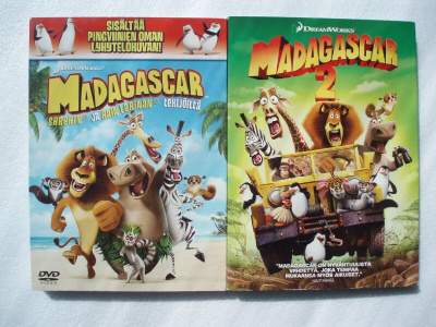 Madagascar 1 ja 2 DVD
