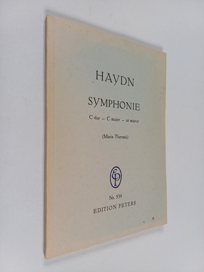 Joseph Haydn : Symphonie : C dur - C major - ut majeur