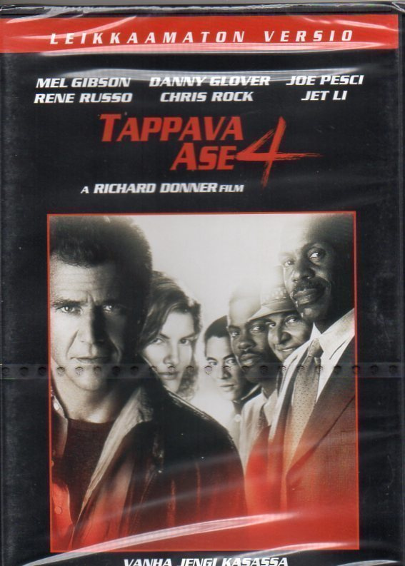 Tappava Ase 4	(58 991)	UUSI	-FI-	suomik.	DVD	mel gibson	1998