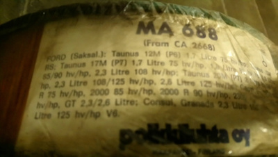 Ilmansuodatin MA688 M-Filter Ford