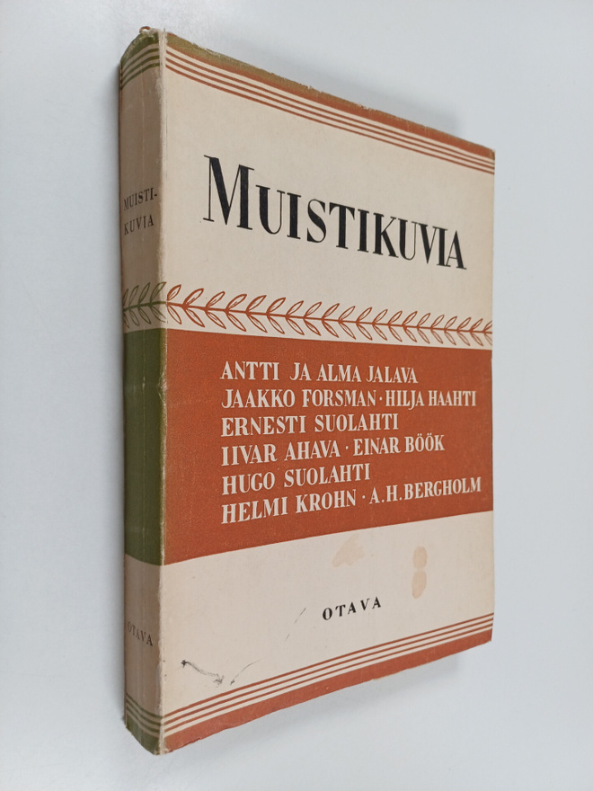 Eino E. (toim.) Suolahti : Muistikuvia 1
