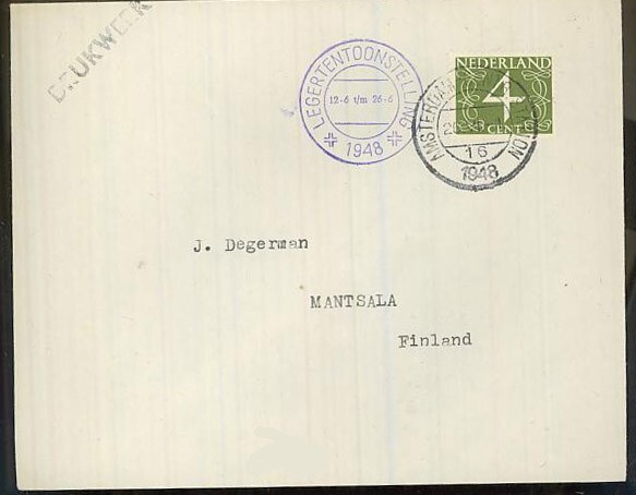 Hollanti 1948 erikoisleimakuori