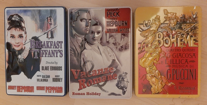 3x peltirasia Audrey Hepburn La Boheme Puccini